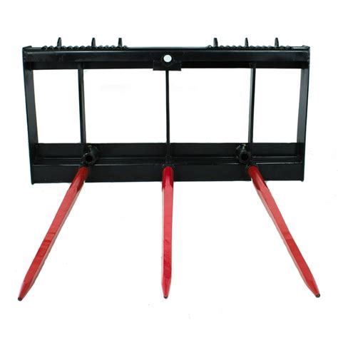 heavy duty skid steer bale spears|skid steer hay spear attachment.